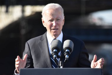 Bipartisan Infrastructure Law remarks in Baltimore. January 30, 2023, Baltimore, Maryland, USA: President of the United States Joe Biden discussed how Bipartisan Infrastructure Law funding will replace the 150-year old Baltimore and Potomac Tunnel