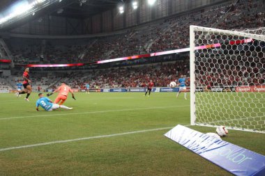 Paranaense Soccer Championship: Athletico PR vs Azuriz. February 01, 2023, Curitiba, Parana, Brazil: Soccer match between Athletico-Pr and Azuriz, valid for the 6th round of the 2023 Paranaense Soccer Championship, at Arena da Baixada
