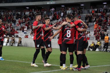 Paranaense Soccer Championship: Athletico PR vs Azuriz. February 01, 2023, Curitiba, Parana, Brazil: Soccer match between Athletico-Pr and Azuriz, valid for the 6th round of the 2023 Paranaense Soccer Championship, at Arena da Baixada