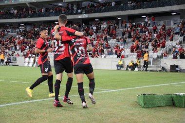 Paranaense Soccer Championship: Athletico PR vs Azuriz. February 01, 2023, Curitiba, Parana, Brazil: Soccer match between Athletico-Pr and Azuriz, valid for the 6th round of the 2023 Paranaense Soccer Championship, at Arena da Baixada