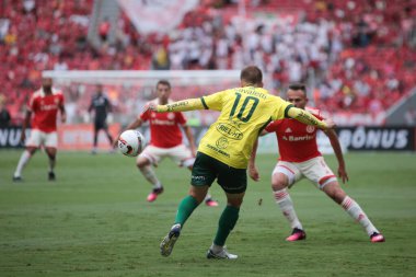 Gaucho Futbol Şampiyonası: Uluslararası Ypiranga 'ya karşı. 02 Şubat 2023, Porto Alegre, Rio Grande do Sul, Brezilya: Estadio Beira-Rio 'da düzenlenen 2023 Gaucho Şampiyonası' nın 4. turu için geçerli olan Inter ve Ypiranga arasındaki futbol maçı