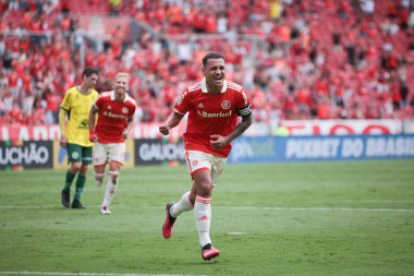 Gaucho Futbol Şampiyonası: Uluslararası Ypiranga 'ya karşı. 02 Şubat 2023, Porto Alegre, Rio Grande do Sul, Brezilya: Estadio Beira-Rio 'da düzenlenen 2023 Gaucho Şampiyonası' nın 4. turu için geçerli olan Inter ve Ypiranga arasındaki futbol maçı