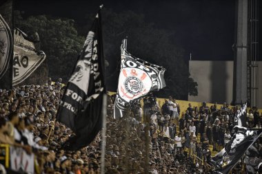 The Sao Bernardo do Campo team beats Corinthians for the Paulista Championship. February 9, 2023. Brazil, Sao Paulo, Sao Bernardo do Campo: Match between Sao Bernardo FC and Corinthians, valid for the 7th round of the Paulista Football Championship
