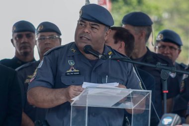 Medal Award Ceremony for Policing Sao Paulo. February 09, 2023, Sao Paulo, Brazil: The ceremony that took place at Charles Miller Square, Pacaembu, on Thursday (9), had the participations of Mayor Ricardo Nunes of Military Police troop