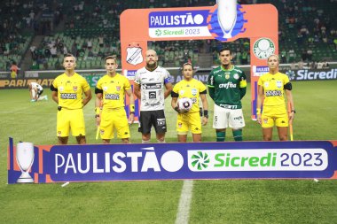 Campeonato Paulista game Palmeiras against Inter de Limeira. February 09, 2023. Brazil, Sao Paulo: Match between Palmeiras and Inter de Limeira valid for the 7th round of the 2023 Paulista Championship, held at Allianz Parque, in Sao Paulo