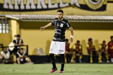The Sao Bernardo do Campo team beats Corinthians for the Paulista Championship. February 9, 2023. Brazil, Sao Paulo, Sao Bernardo do Campo: Match between Sao Bernardo FC and Corinthians, valid for the 7th round of the Paulista Football Championship