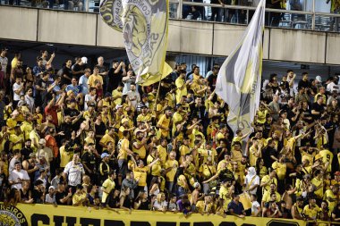 The Sao Bernardo do Campo team beats Corinthians for the Paulista Championship. February 9, 2023. Brazil, Sao Paulo, Sao Bernardo do Campo: Match between Sao Bernardo FC and Corinthians, valid for the 7th round of the Paulista Football Championship