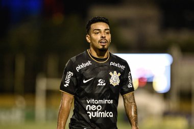 The Sao Bernardo do Campo team beats Corinthians for the Paulista Championship. February 9, 2023. Brazil, Sao Paulo, Sao Bernardo do Campo: Match between Sao Bernardo FC and Corinthians, valid for the 7th round of the Paulista Football Championship
