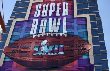 SuperBowl LVII Experience in Phoenix-Arizona . February 10, 2023, Phoenix, Arizona, USA: Fans and lovers of American football visit Super Bowl LVII Experience at Phoenix Convention center in Arizona in search of football stuff to buy
