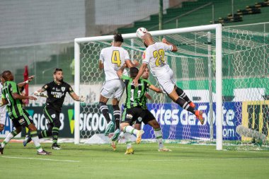 Mineiro Soccer Championship: America (MG) vs Democrata (GV). February 11, 2023, Belo Horizonte, Minas Gerais, Brazil: Soccer match between America (MG) and Democrata (GV) valid for the 5th round of the 2023 Mineiro Soccer Championship