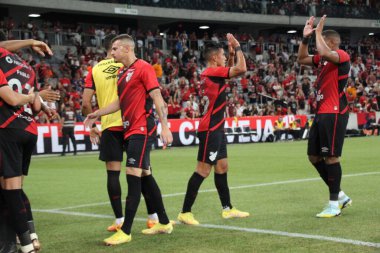 Parana Football Championship. February 11, 2023. Brazil, Parana, Curitiba: Match between Athletico PR against Operario valid for the 9th round of the 2023 Paranaense Championship, at Arena da Baixada on Saturday night, February 11, 2023. 