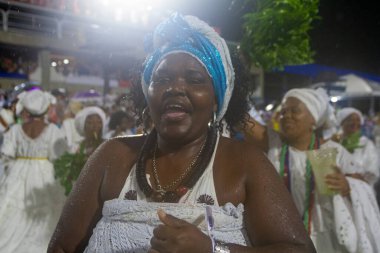 Rio Mayor participates during Lavagem da Sapucai at Carnival in Rio de Janeiro. February 11, 2023, Rio de Janeiro, Brazil: The mayor of Rio de Janeiro Eduardo Paes participates in Lavagem da Sapucai, a positive energizing ritual for the avenue