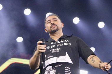 Xand Aviao performs at Viiixe Forro & Piseiro festival in Brasilia. February 11, 2023, Brasilia, Federal District, Brazil: Brazilian Xand Aviao performs at the Viiixe, the largest forro and piseiro festival in the world, on Saturday (11) 