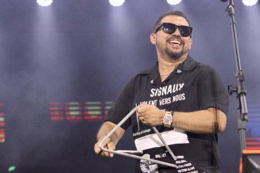 Xand Aviao performs at Viiixe Forro & Piseiro festival in Brasilia. February 11, 2023, Brasilia, Federal District, Brazil: Brazilian Xand Aviao performs at the Viiixe, the largest forro and piseiro festival in the world, on Saturday (11) 