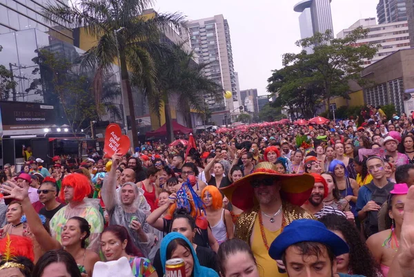 Ritaleena Block Carnival Sao Paulo February 2023 Sao Paulo Brazil — Stockfoto