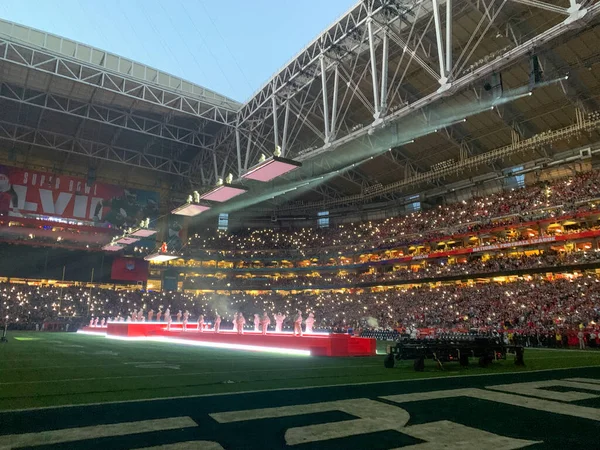 Rihanna Treedt Live Tijdens Halftime Show Van Super Bowl Lvii — Stockfoto
