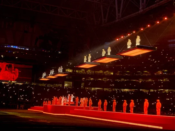Rihanna Występuje Żywo Podczas Półfinału Super Bowl Lvii Arizonie Lutego — Zdjęcie stockowe