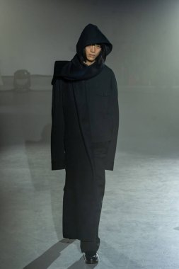 Adeam - Runway - February 2023 New York Fashion Week. February 12, 2023, New York, New York, USA: A model walks the runway at the Adeam fashion show at 548 West 22nd Street during New York Fashion Week 2023 on February 12, 2023 in New York City