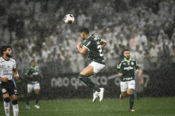 Mistrzostwa Paulista Piłce Nożnej Pomiędzy Koryntian Palmeiras Lutego 2023 Sao — Zdjęcie stockowe