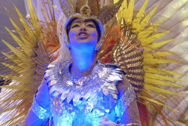 Unidos de Vila Maria Samba School Carnival Parade in Sao Paulo. February 17, 2023, Sao Paulo, Brazil: Unidos de Vila Maria was the fourth school to parade on the first day of parades of the special group in Sao Paulo.