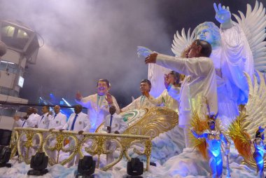 Unidos de Vila Maria Samba School Carnival Parade in Sao Paulo. February 17, 2023, Sao Paulo, Brazil: Unidos de Vila Maria was the fourth school to parade on the first day of parades of the special group in Sao Paulo.