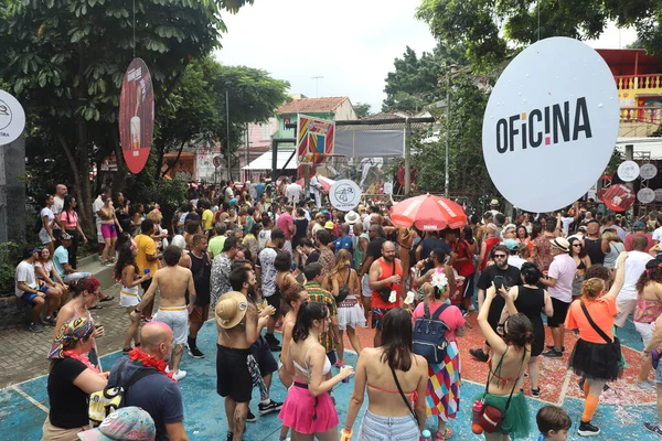 Bloco Capoeiras Parade Streets Vila Madalena Sao Paulo February 2023 — Stok fotoğraf