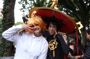 Zombie Walk during Carnival in Curiba. February 19, 2023, Curitiba, Parana, Brazil: Thousands of people take part in the already traditional Zombie Walk, which brings together monsters and horrifying beings of all kinds parading during Carnival