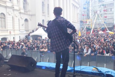 Zombie Walk during Carnival in Curiba. February 19, 2023, Curitiba, Parana, Brazil: Thousands of people take part in the already traditional Zombie Walk, which brings together monsters and horrifying beings of all kinds parading during Carnival