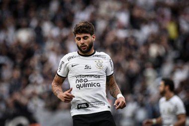 Soccer match for the Paulista Championship. February 19, 2023. Brazil, Sao Paulo: Match between Corinthians and Mirassol, valid for the 10th round of the Paulista Football Championship, Paulistao 2023, held at Neo Quimica Arena, in Itaquera