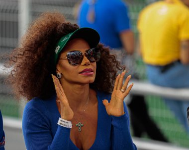 Mocidade Alegre wins Sao Paulo Samba Schools Carnival Parade. February 21, 2022, Sao Paulo, Brazil: The members of Mocidade Alegre Samba school celebrate winning the title of the 2023 Sao Paulo Special Group Carnival parade 