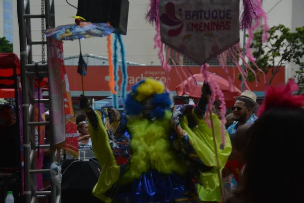 Οδός Καρναβάλι Την Τετάρτη Ash Στο Ρίο Ντε Τζανέιρο Φεβρουαρίου — Φωτογραφία Αρχείου