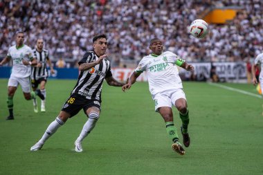 Mineiro Soccer Championship: Atletico MG vs America MG. February 25, 2023, Belo Horizonte, Minas Gerais, Brazil:  Soccer match between ATLETICO/MG and AMERICA/MG, valid for the 7th round of the 2023 Mineiro Soccer Championship