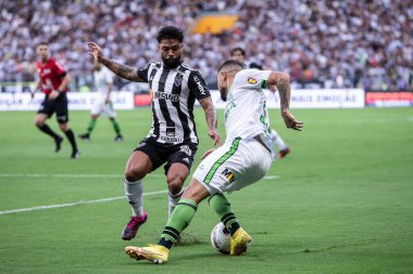 Mineiro Soccer Championship: Atletico MG vs America MG. February 25, 2023, Belo Horizonte, Minas Gerais, Brazil:  Soccer match between ATLETICO/MG and AMERICA/MG, valid for the 7th round of the 2023 Mineiro Soccer Championship