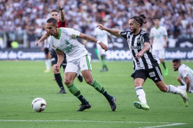 Mineiro Soccer Championship: Atletico MG vs America MG. February 25, 2023, Belo Horizonte, Minas Gerais, Brazil:  Soccer match between ATLETICO/MG and AMERICA/MG, valid for the 7th round of the 2023 Mineiro Soccer Championship