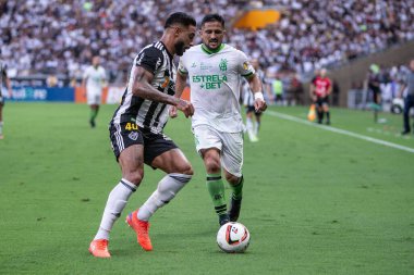 Mineiro Soccer Championship: Atletico MG vs America MG. February 25, 2023, Belo Horizonte, Minas Gerais, Brazil:  Soccer match between ATLETICO/MG and AMERICA/MG, valid for the 7th round of the 2023 Mineiro Soccer Championship