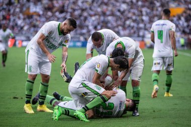 Mineiro Soccer Championship: Atletico MG vs America MG. February 25, 2023, Belo Horizonte, Minas Gerais, Brazil:  Soccer match between ATLETICO/MG and AMERICA/MG, valid for the 7th round of the 2023 Mineiro Soccer Championship