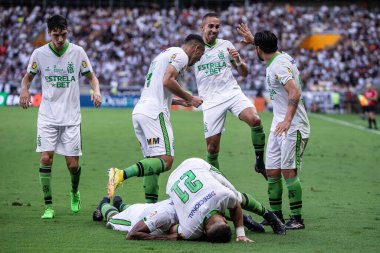 Mineiro Soccer Championship: Atletico MG vs America MG. February 25, 2023, Belo Horizonte, Minas Gerais, Brazil:  Soccer match between ATLETICO/MG and AMERICA/MG, valid for the 7th round of the 2023 Mineiro Soccer Championship