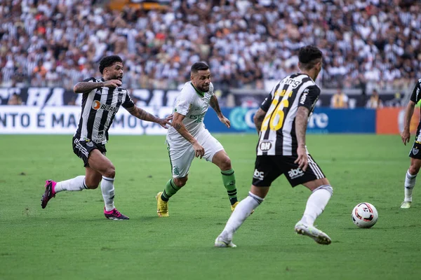 Mineiro Soccer Championship: Atletico MG vs America MG. February 25, 2023, Belo Horizonte, Minas Gerais, Brazil:  Soccer match between ATLETICO/MG and AMERICA/MG, valid for the 7th round of the 2023 Mineiro Soccer Championship