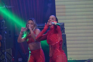 Ivete Sangalo performs at Bar Brahma Box Stand. February 25, 2023, Sao Paulo, Brazil: Ivete Sangalo was the main attraction at Bar Brahma Box Stand on the night of the Carnival Champions of Sao Paulo. 