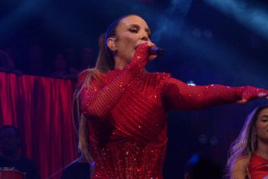 Ivete Sangalo performs at Bar Brahma Box Stand. February 25, 2023, Sao Paulo, Brazil: Ivete Sangalo was the main attraction at Bar Brahma Box Stand on the night of the Carnival Champions of Sao Paulo. 