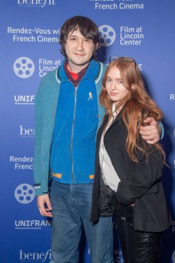 Fransız Sineması ile 28. Rendez-Vous. 02 Mart 2023, New York, ABD: Yönetmen Owen Kline ve Charlotte Ercoli Lincoln Center 'daki Walter Reade Tiyatrosu' nda Fransız Sineması gösterisiyle 28. Rendez-Vous 'un açılış gecesine katıldılar