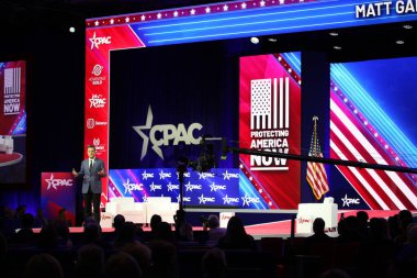 Congressman Matt Gaetz during CPAC Covention in Maryland. March 03, 2023, Maryland, USA: The CPAC convention  Protecting America Now is taking place at (INT) CPAC at Gaylord National Resort 