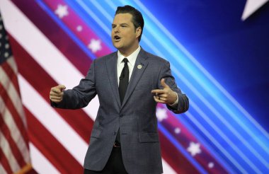 Congressman Matt Gaetz during CPAC Covention in Maryland. March 03, 2023, Maryland, USA: The CPAC convention  Protecting America Now is taking place at (INT) CPAC at Gaylord National Resort 