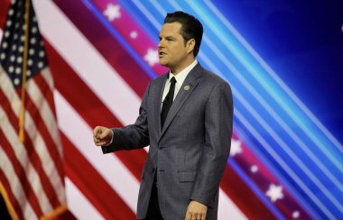 Congressman Matt Gaetz during CPAC Covention in Maryland. March 03, 2023, Maryland, USA: The CPAC convention  Protecting America Now is taking place at (INT) CPAC at Gaylord National Resort 