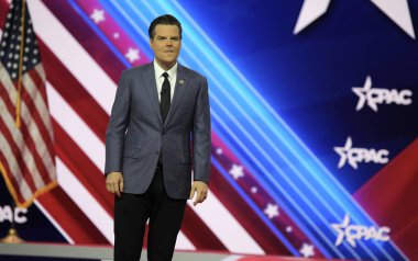 Congressman Matt Gaetz during CPAC Covention in Maryland. March 03, 2023, Maryland, USA: The CPAC convention  Protecting America Now is taking place at (INT) CPAC at Gaylord National Resort 