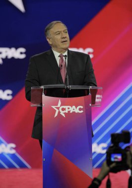 Mike Pompeo, 70th United States Secretary of State during CPAC Covention in Maryland. March 03, 2023, Maryland, USA: The CPAC convention  Protecting America Now is taking place at (INT) CPAC at Gaylord National Resort 