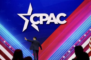 Vivek Ramaswamy, Maryland 'deki CPAC Kongresi sırasında Cumhuriyetçi başkan adayı. 3 Mart 2023, Maryland, ABD: Vivek Ramaswamy, bir işadamı ve cumhuriyetçi başkan adayı.