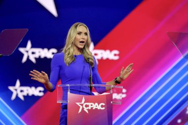 Lara Trump during CPAC Covention in Maryland. March 03, 2023, Maryland, USA: Lara Trump during CPAC convention  Protecting America Now is taking place at (INT) CPAC at Gaylord National Resort & Convention Center