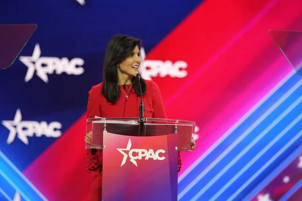 Nikki Haley Fmr United States Ambassador United Nations Cpac Covention —  Fotos de Stock
