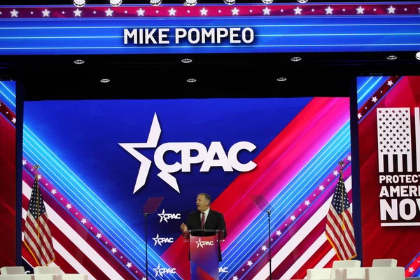 Mike Pompeo 70Th United States Secretary State Cpac Covention Maryland — Stock Fotó
